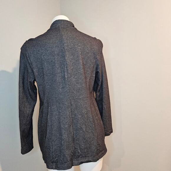 J. Jill Wearever Collection Rayon Stretch Jacket Black Rinse size small Petite - Picture 3 of 7